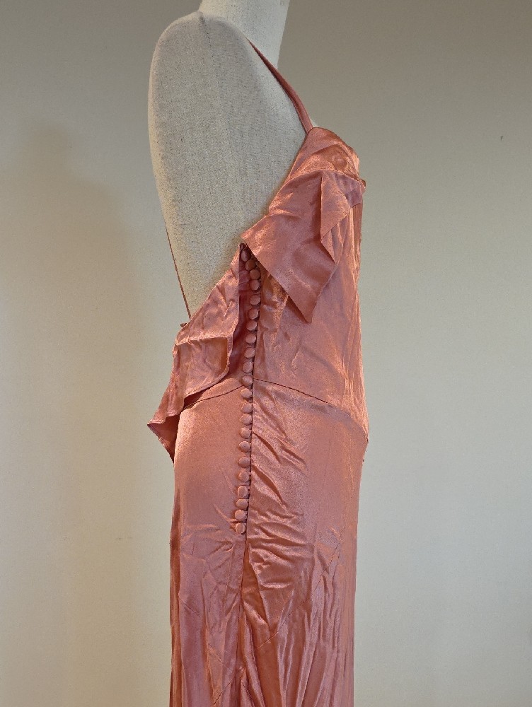 Nwt $319 For Love And Lemons Jewel Satin Maxi Dress In Pink Size S — image 6 of 8